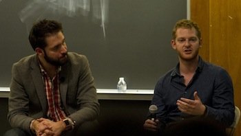Reddit创始人Alexis Ohanian(左)与Prizeo联合创始人布莱恩·鲍姆的11