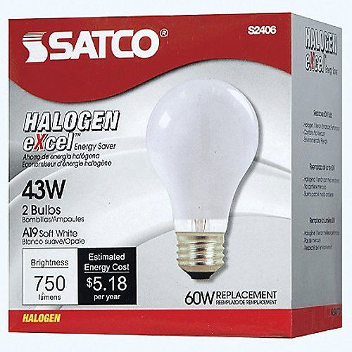 SATCO S2406 43W 120V卤素灯泡图片