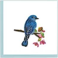 山蓝鸟羽毛卡的图像