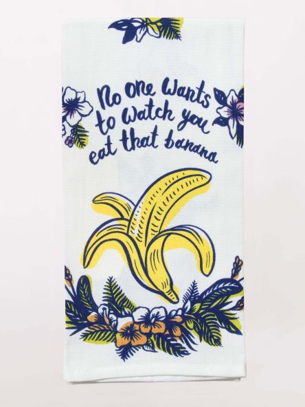 对于洗碗巾来说，没有人想让你吃香蕉