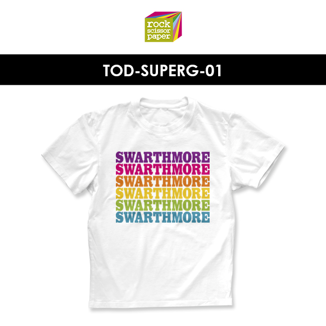 蹒跚学步的Swarthmore彩虹T最佳线上娱乐恤的图像